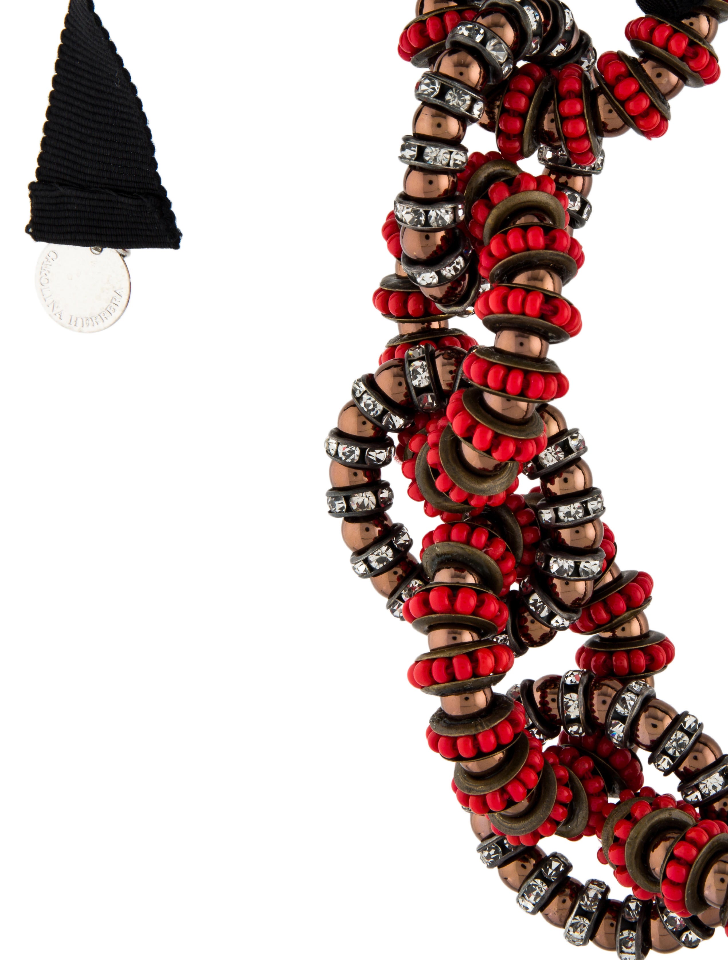 Carolina Herrera Crystal & Beaded Collar Necklace