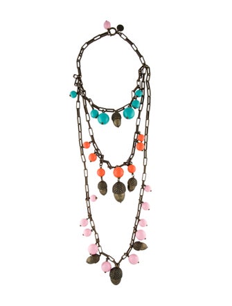 Carolina Herrera Bead & Acorn Multistrand Necklace
