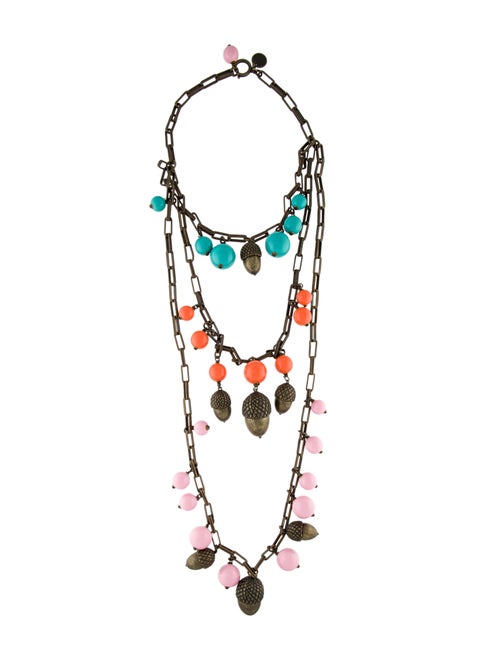 Carolina Herrera Bead & Acorn Multistrand Necklace
