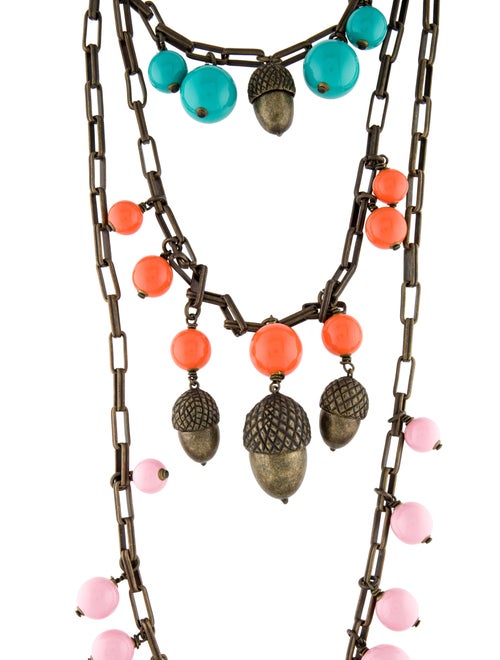 Carolina Herrera Bead & Acorn Multistrand Necklace