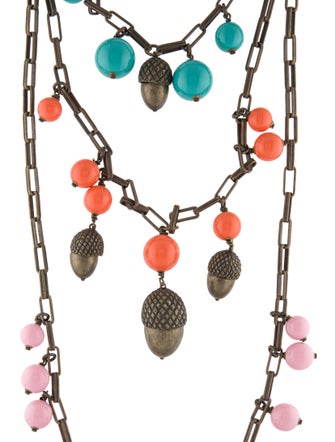 Carolina Herrera Bead & Acorn Multistrand Necklace
