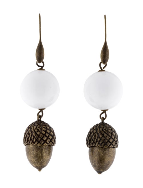 Carolina Herrera Bead & Acorn Drop Earrings