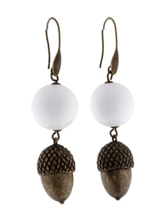 Carolina Herrera Bead & Acorn Drop Earrings