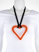 Carolina Herrera Bead Heart Pendant Necklace