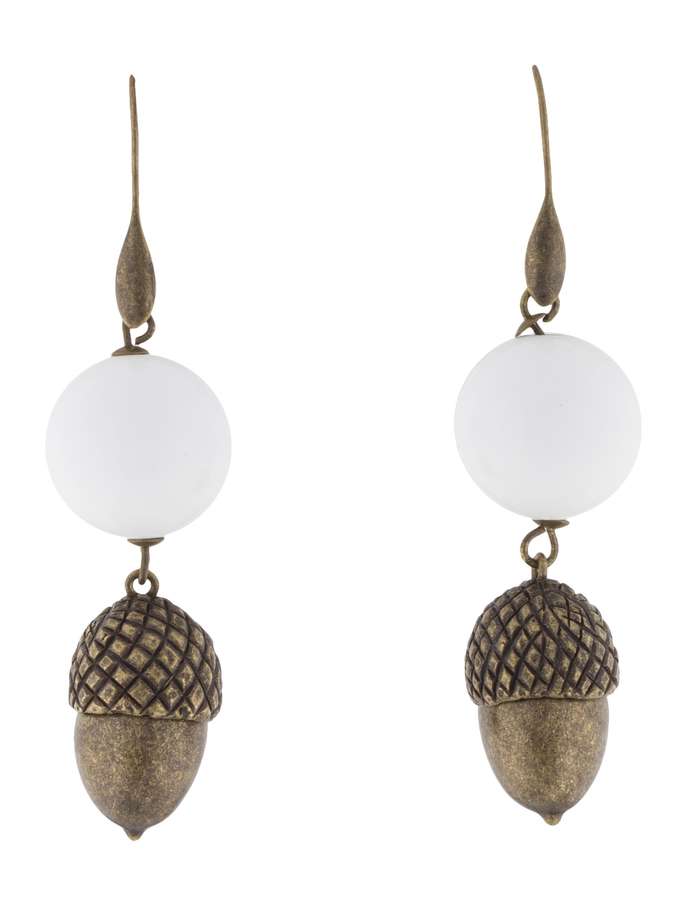 Carolina Herrera Bead & Acorn Drop Earrings