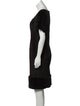 Carolina Herrera Velvet Knee-Length Dress