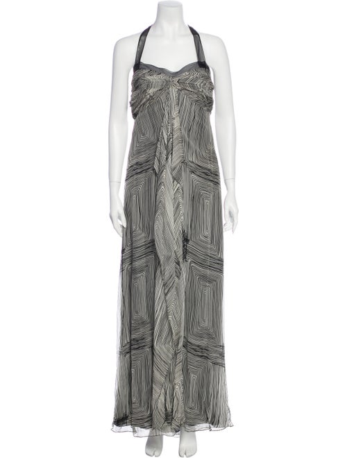 Carolina Herrera Printed Long Dress