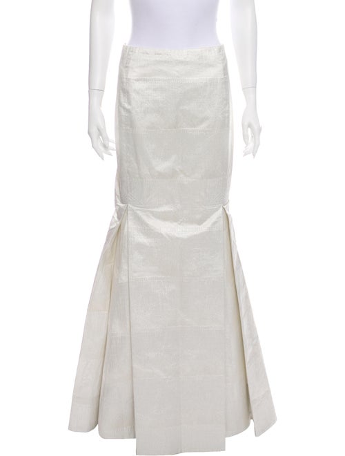 Carolina Herrera Long Skirt Metallic
