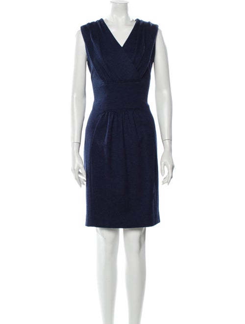 Carolina Herrera Wool Mini Dress Wool