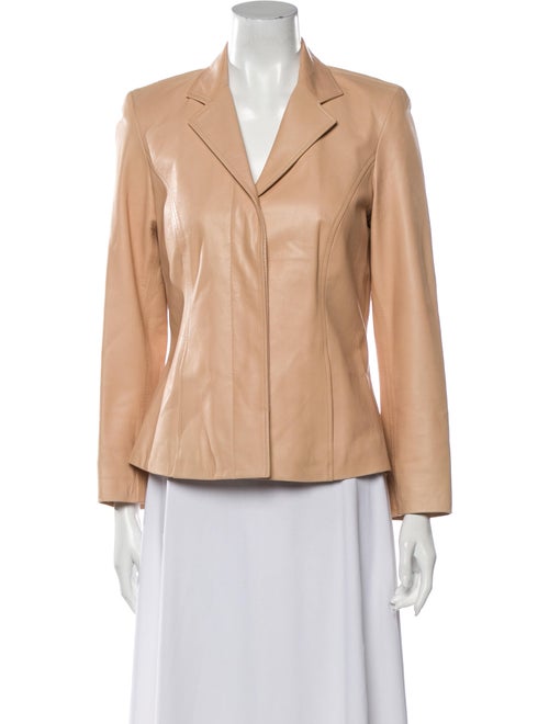 Carolina Herrera Leather Blazer