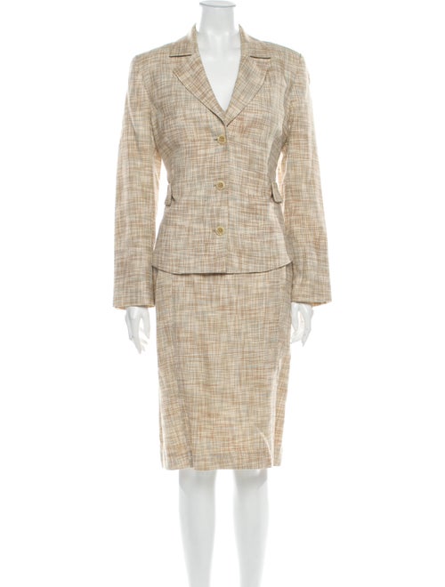 Carolina Herrera Tweed Pattern Dress Set