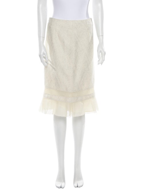 Carolina Herrera Knee-Length Skirt Metallic