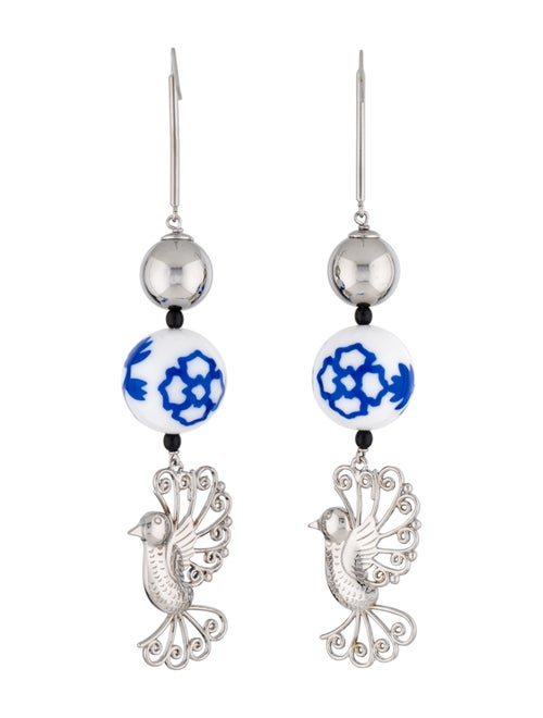 Carolina Herrera Beaded Bird Earrings