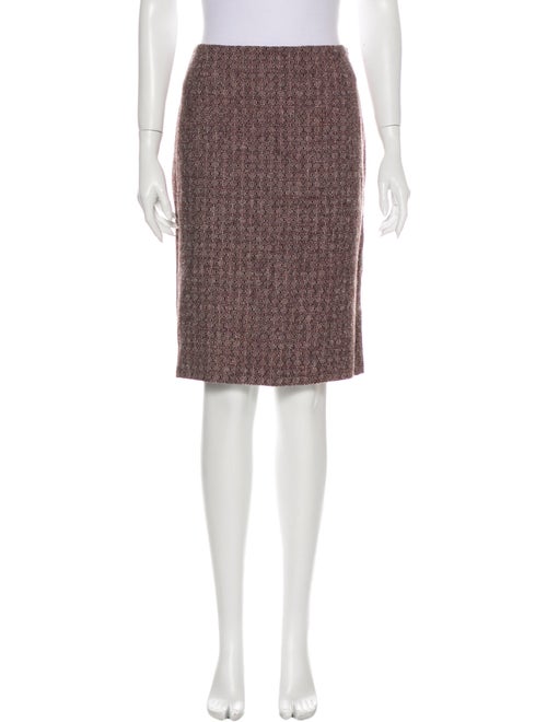 Carolina Herrera Printed Knee-Length Skirt Red