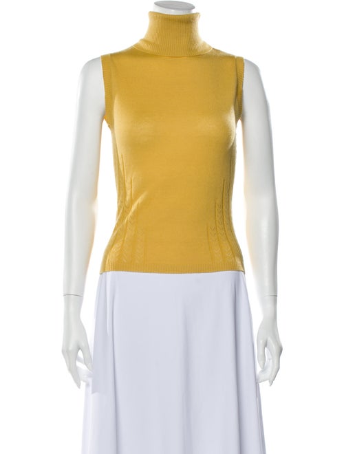 Carolina Herrera Cashmere Turtleneck Sweater Yello