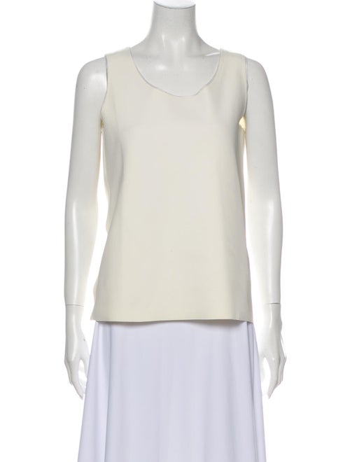 Carolina Herrera Scoop Neck Sleeveless Top