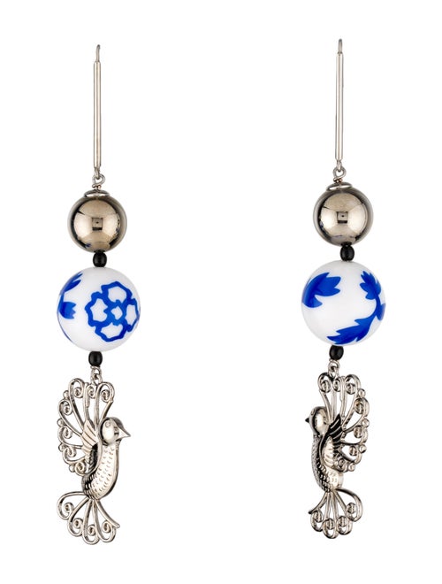 Carolina Herrera Beaded Bird Earrings