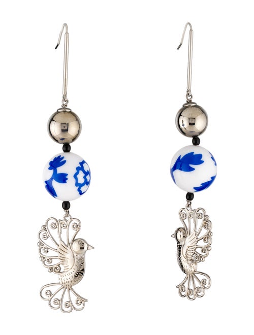 Carolina Herrera Beaded Bird Earrings