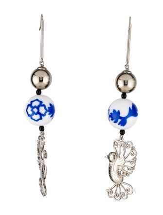 Carolina Herrera Beaded Bird Earrings
