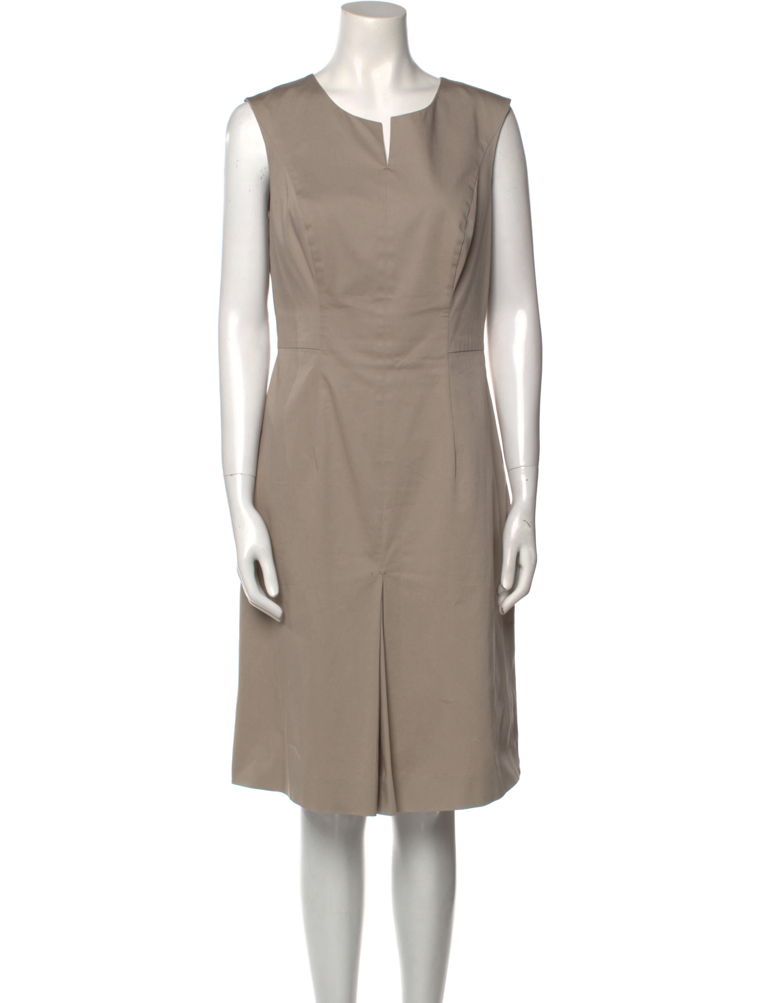 Carolina Herrera V-Neck Knee-Length Dress