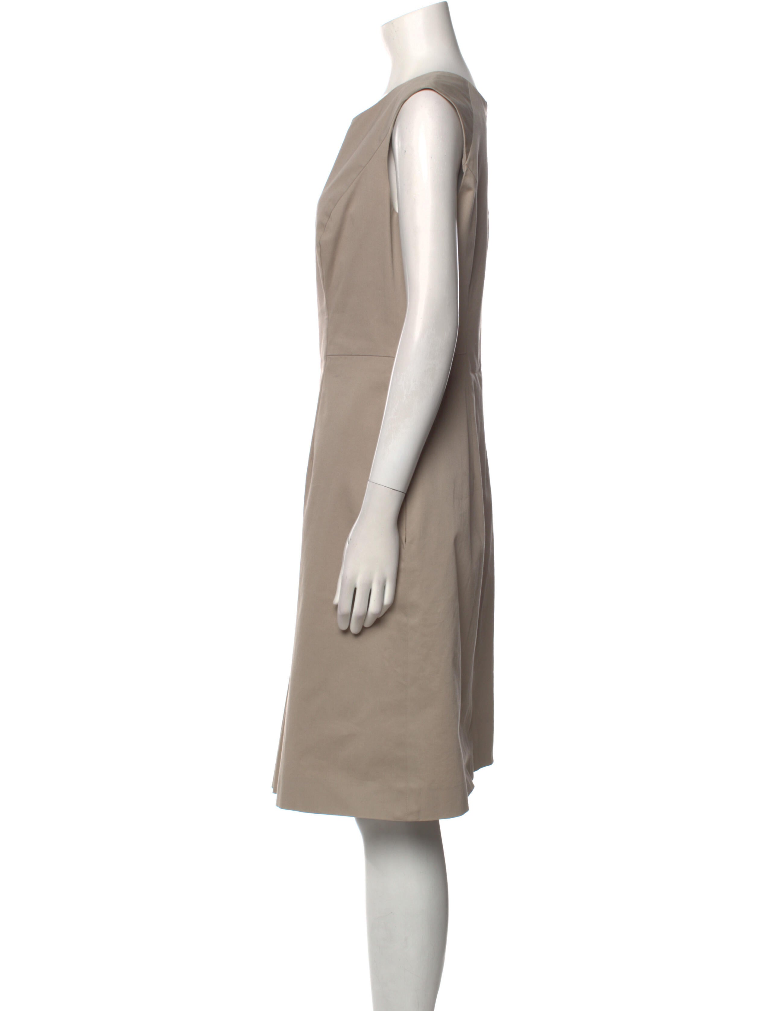Carolina Herrera V-Neck Knee-Length Dress