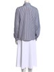 Carolina Herrera Striped Long Sleeve Button-Up Top