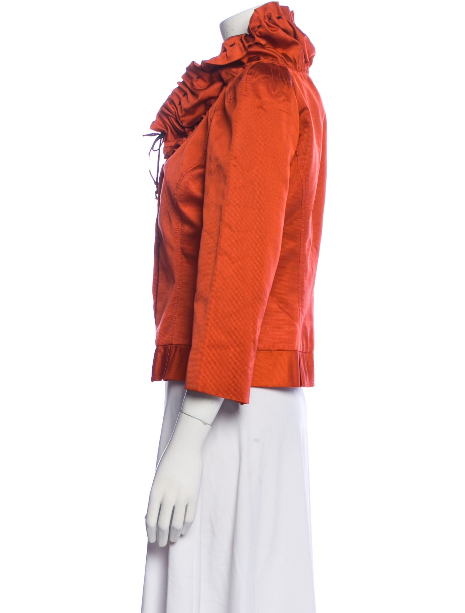Carolina Herrera Silk Evening Jacket - Red Jackets, Clothing - CAO97271