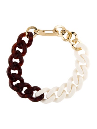 Carolina Herrera Resin Chain Necklace