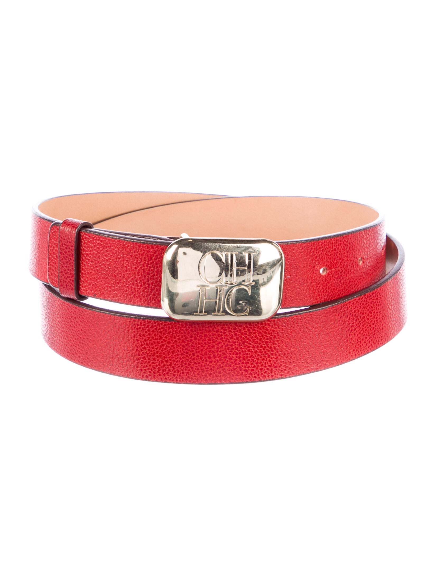 CH Carolina Herrera Leather Belt Red Belts, Accessories CAO99869 The RealReal