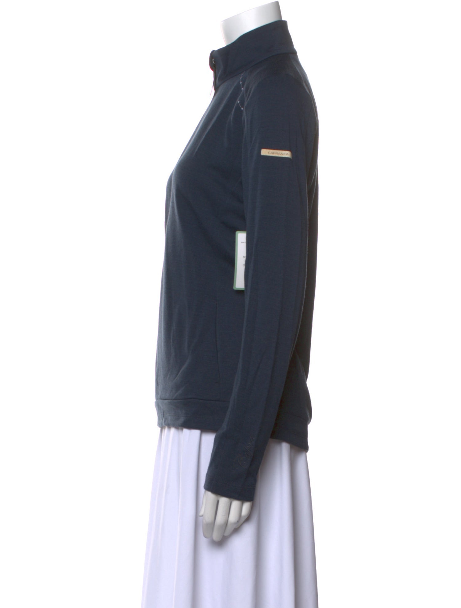 Capranea Mock Neck Long Sleeve Sweatshirt