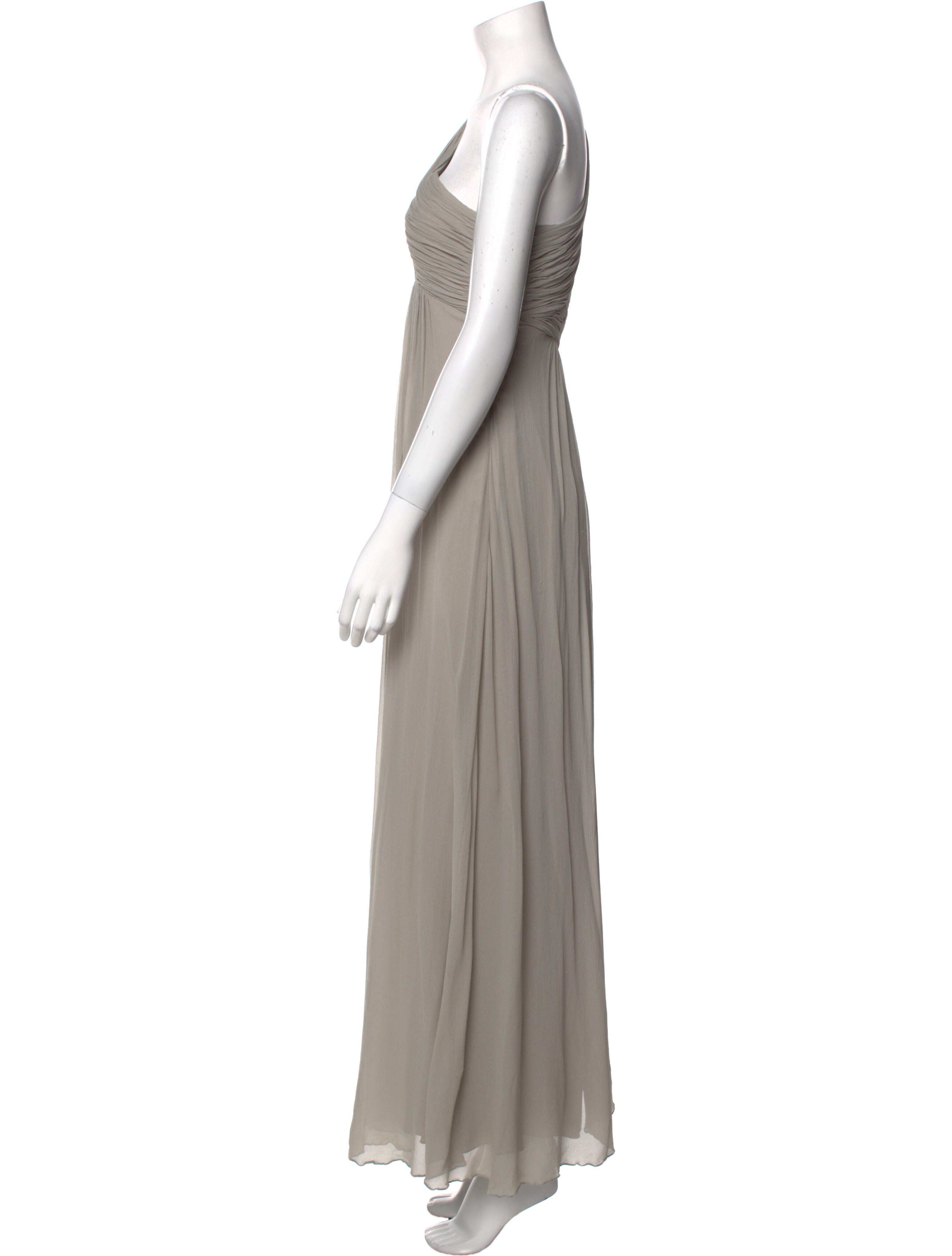 Carlos Miele One-Shoulder Long Dress