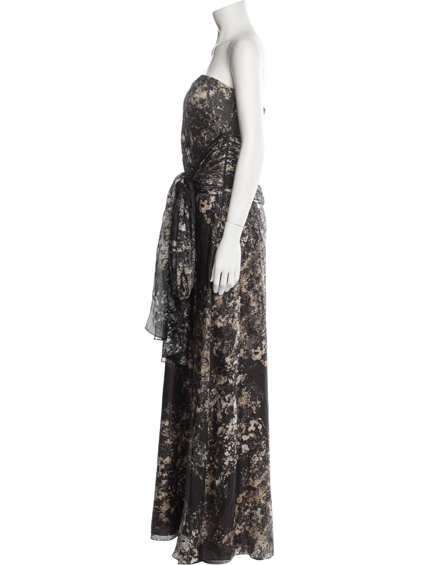 Carlos Miele Silk Long Dress