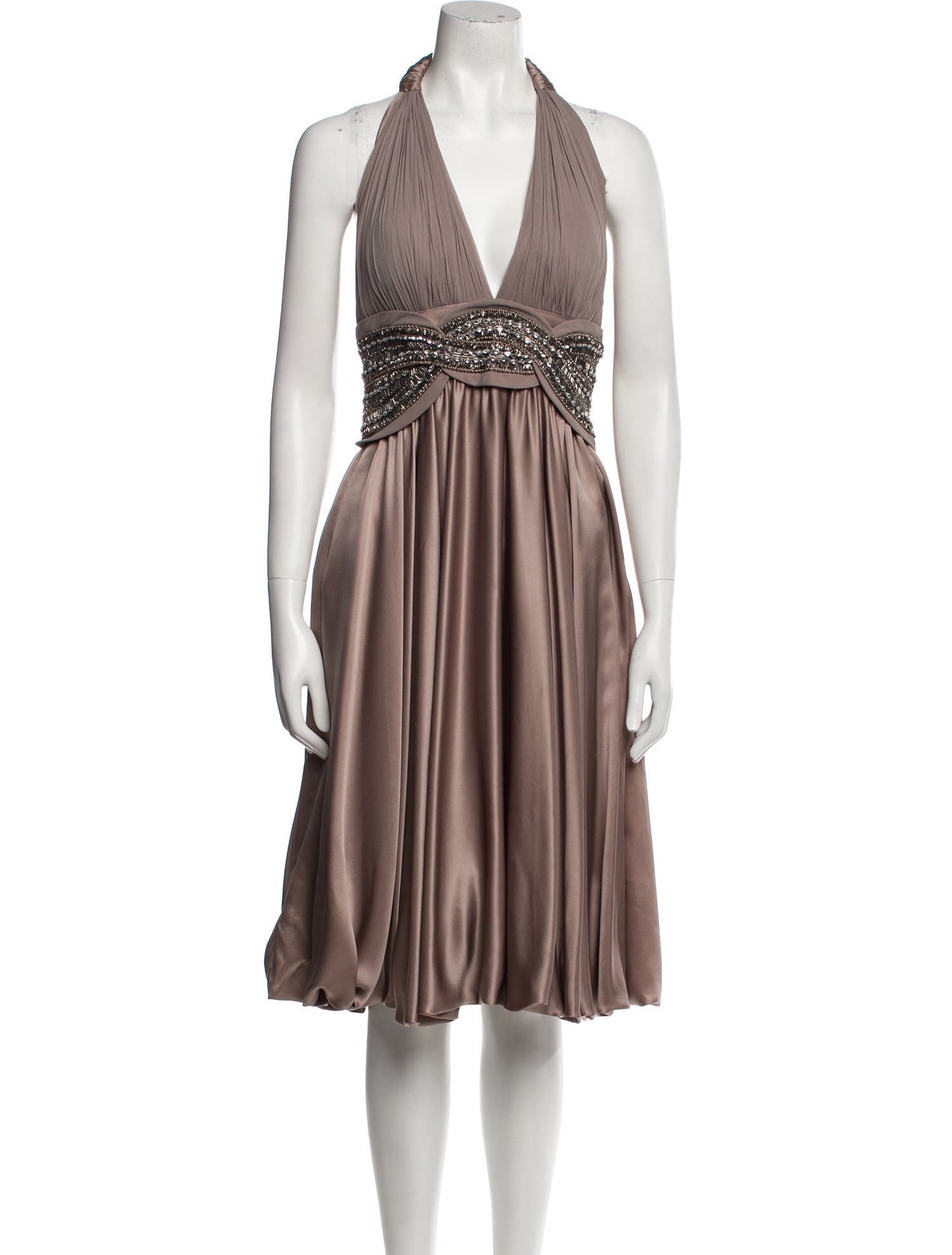 Carlos Miele Silk Midi Length Dress