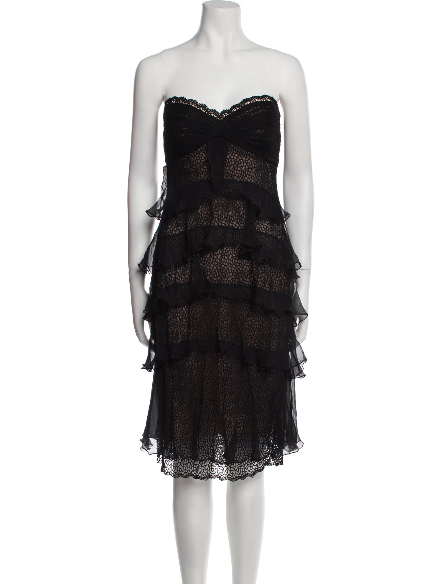 Carlos Miele Silk Knee-Length Dress