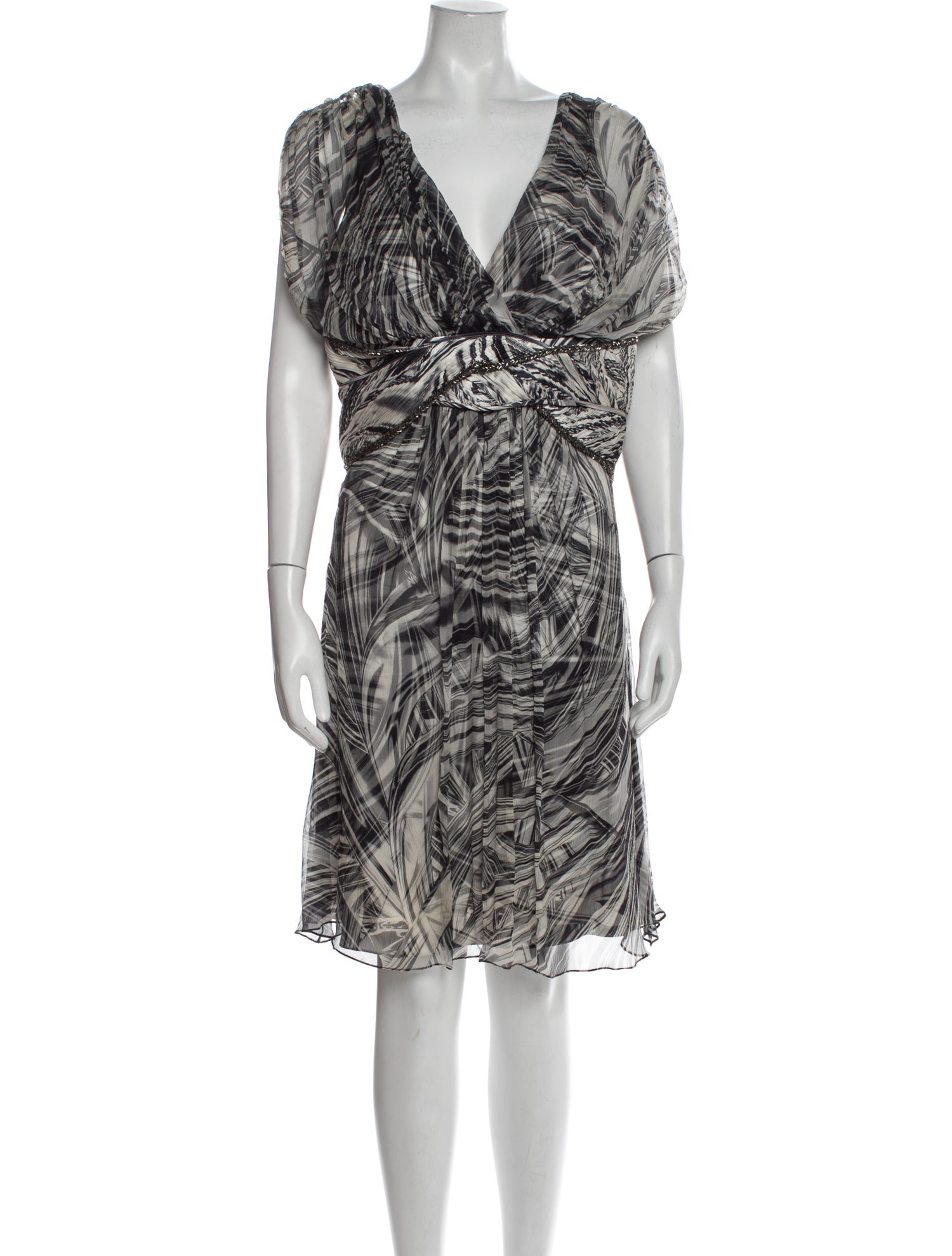 Carlos Miele Silk Knee-Length Dress
