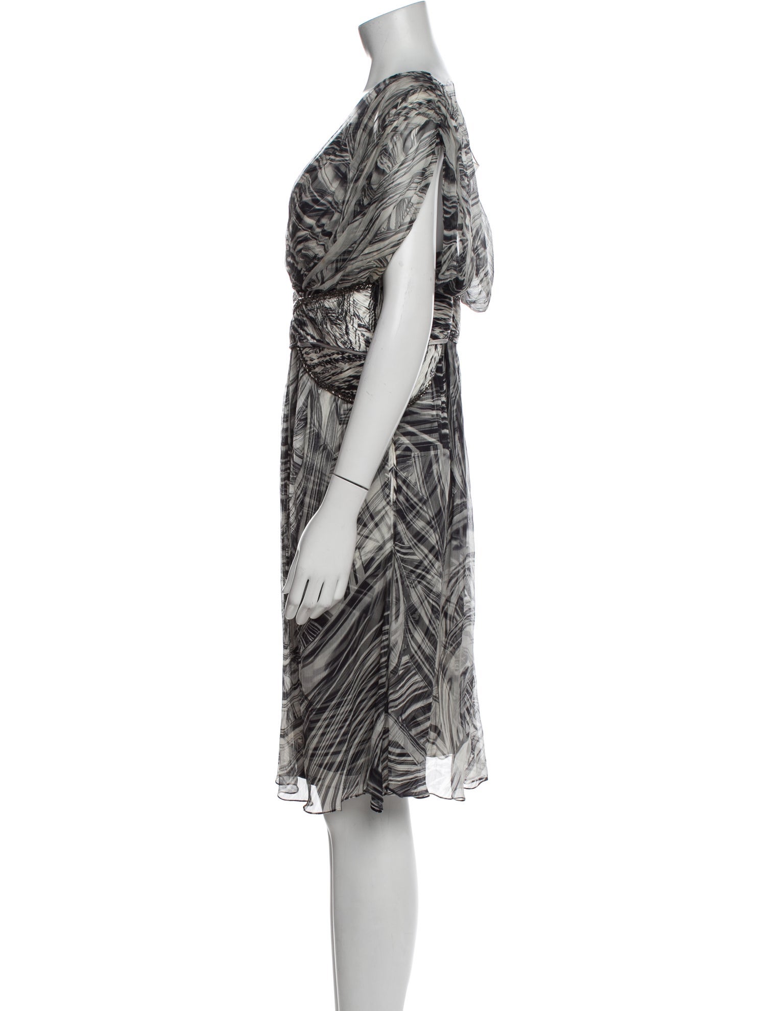 Carlos Miele Silk Knee-Length Dress