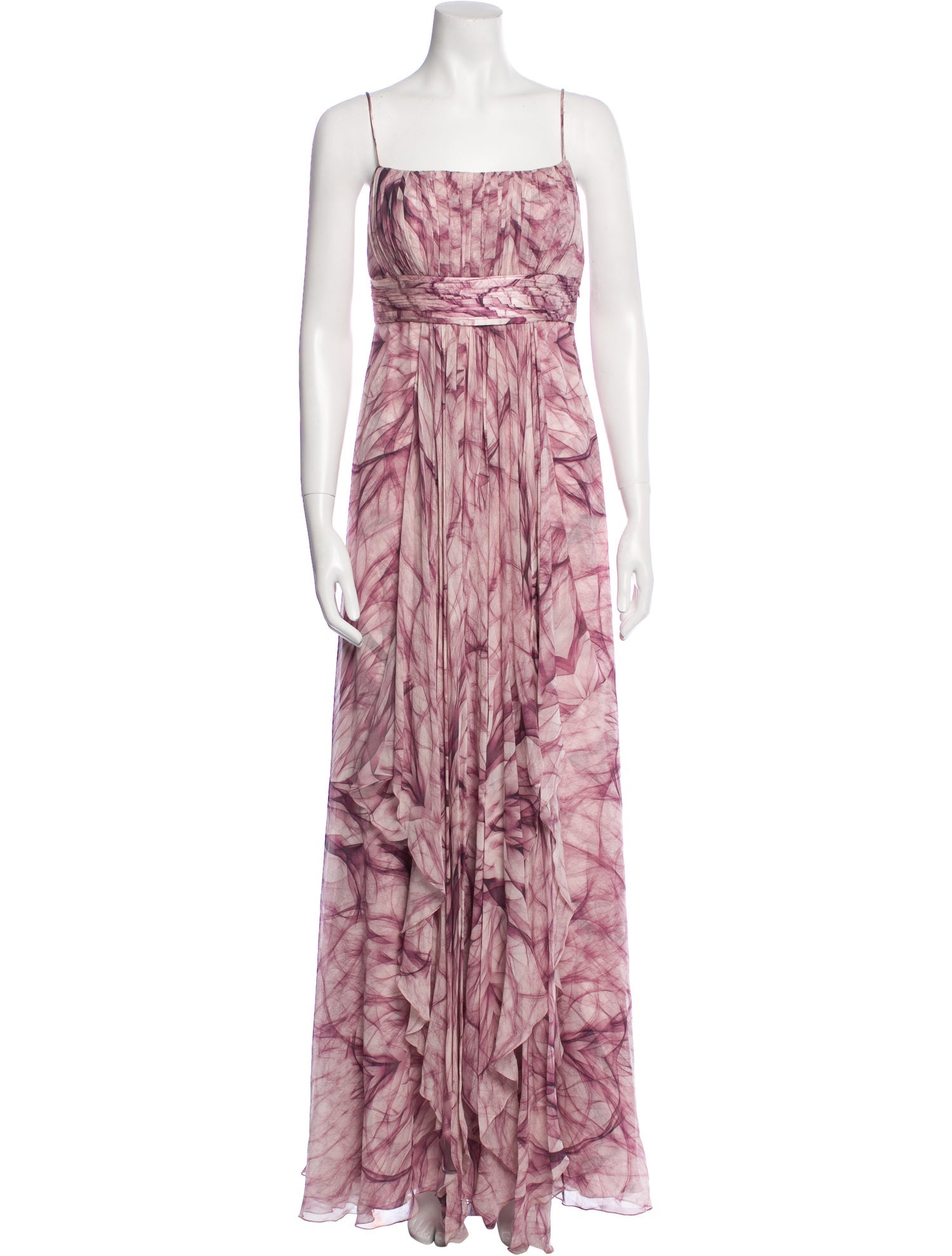 Carlos Miele Printed Long Dress