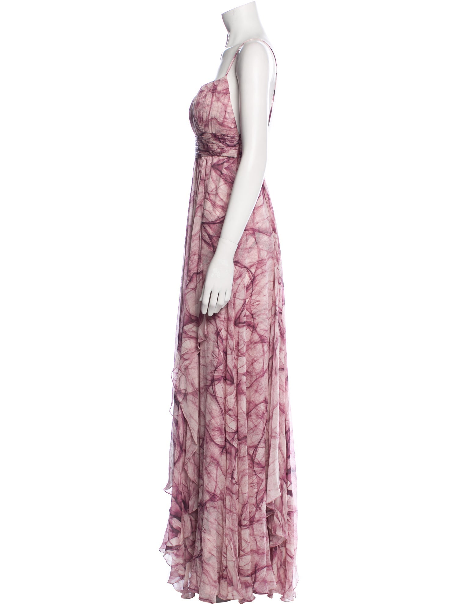 Carlos Miele Printed Long Dress