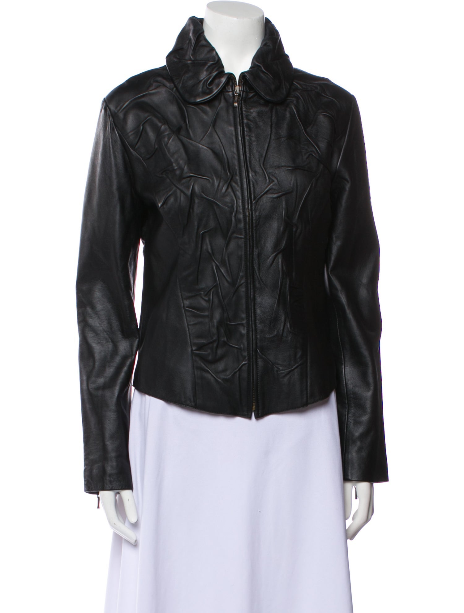 Carlos Miele Leather Biker Jacket