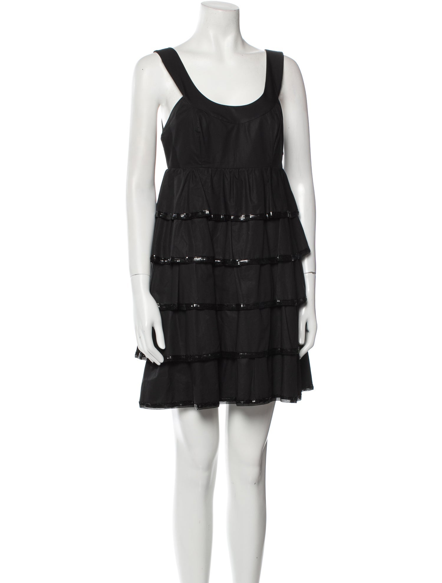 Carlos Miele Scoop Neck Mini Dress