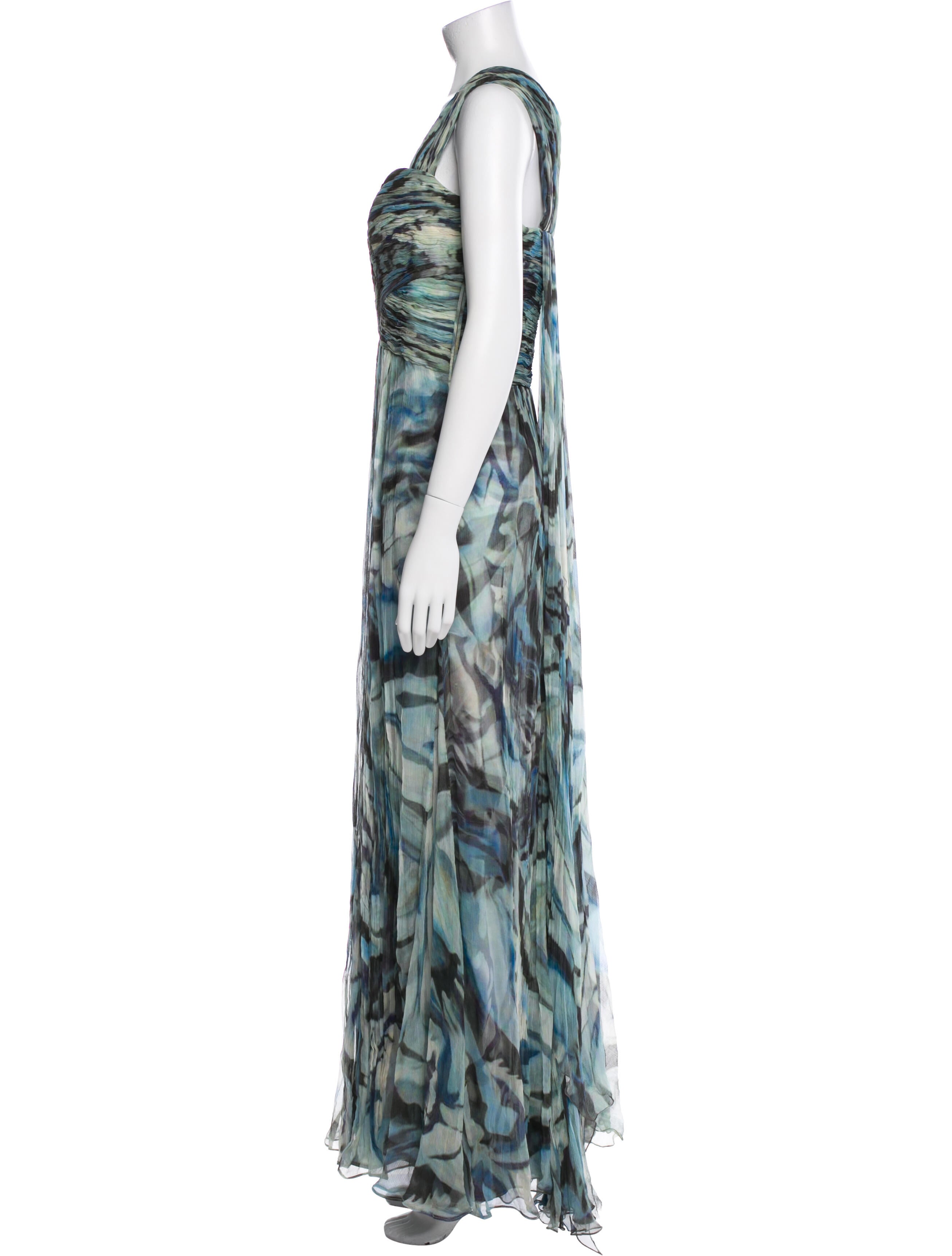 Carlos Miele Silk Long Dress