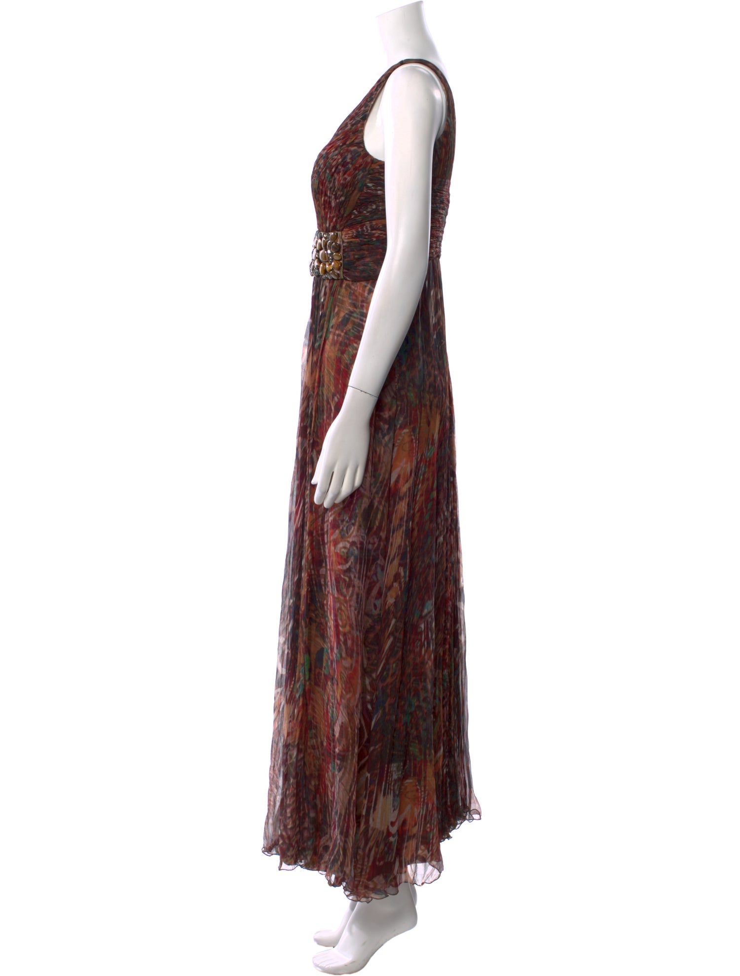 Carlos Miele Silk Long Dress
