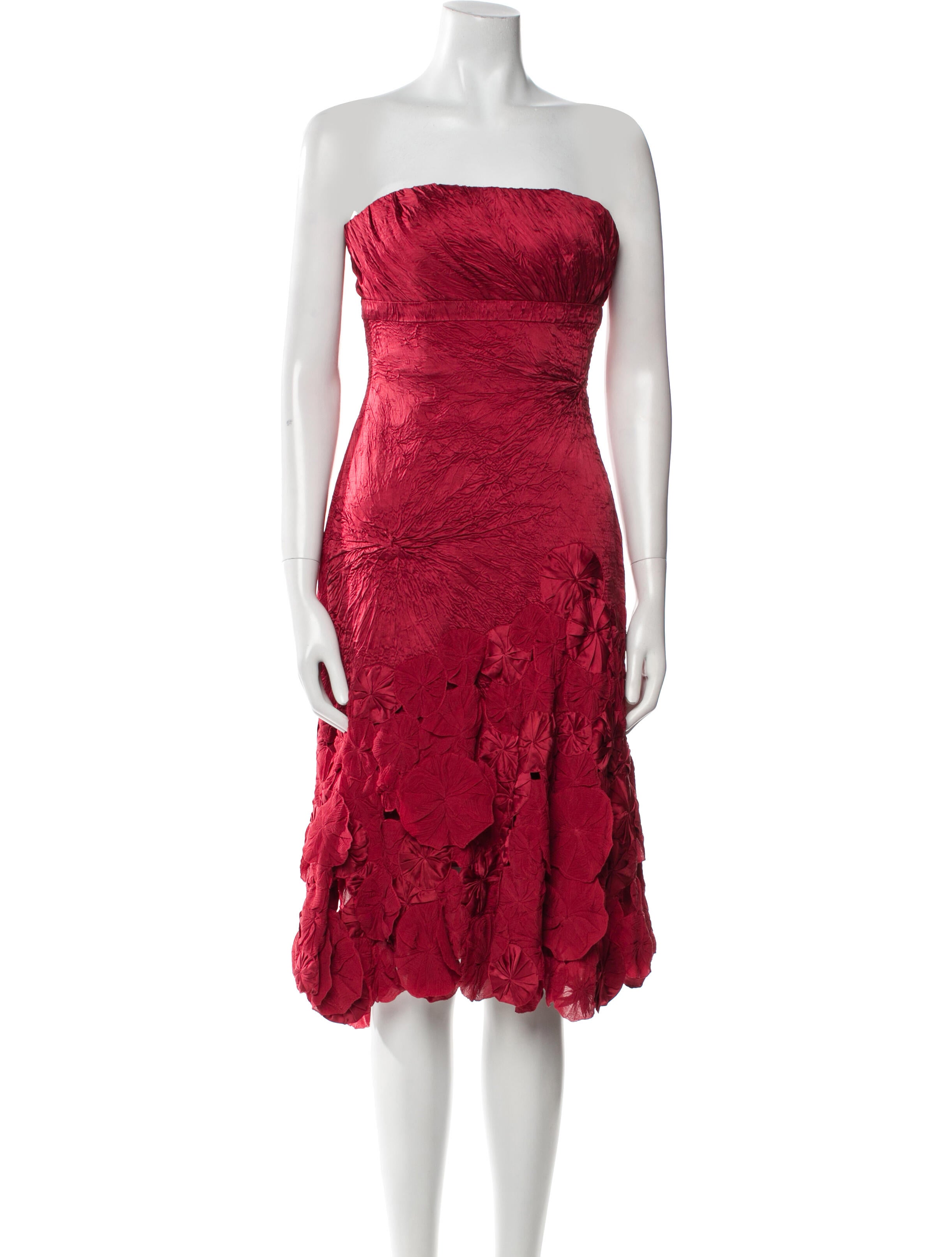 Carlos Miele Silk Knee-Length Dress