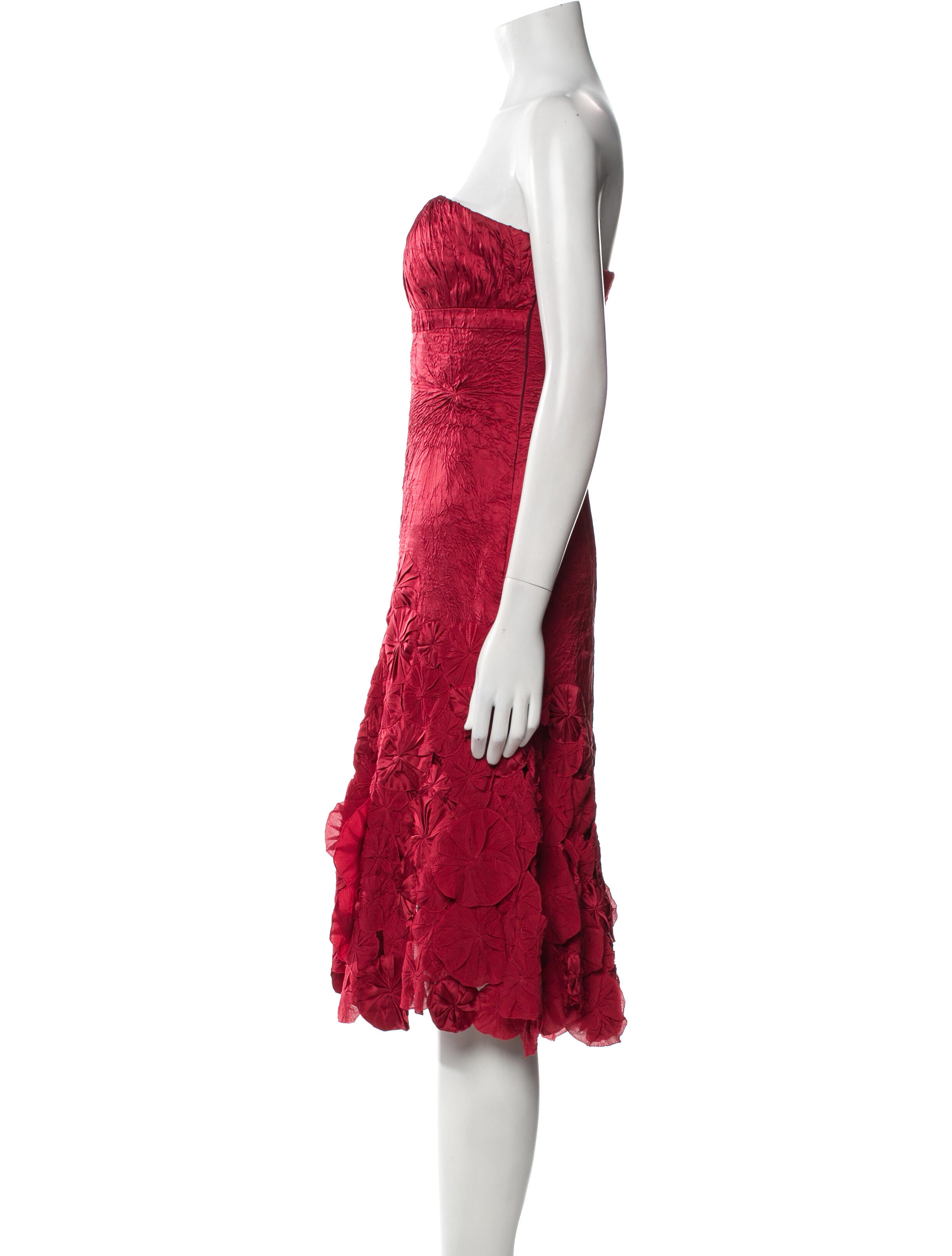 Carlos Miele Silk Knee-Length Dress