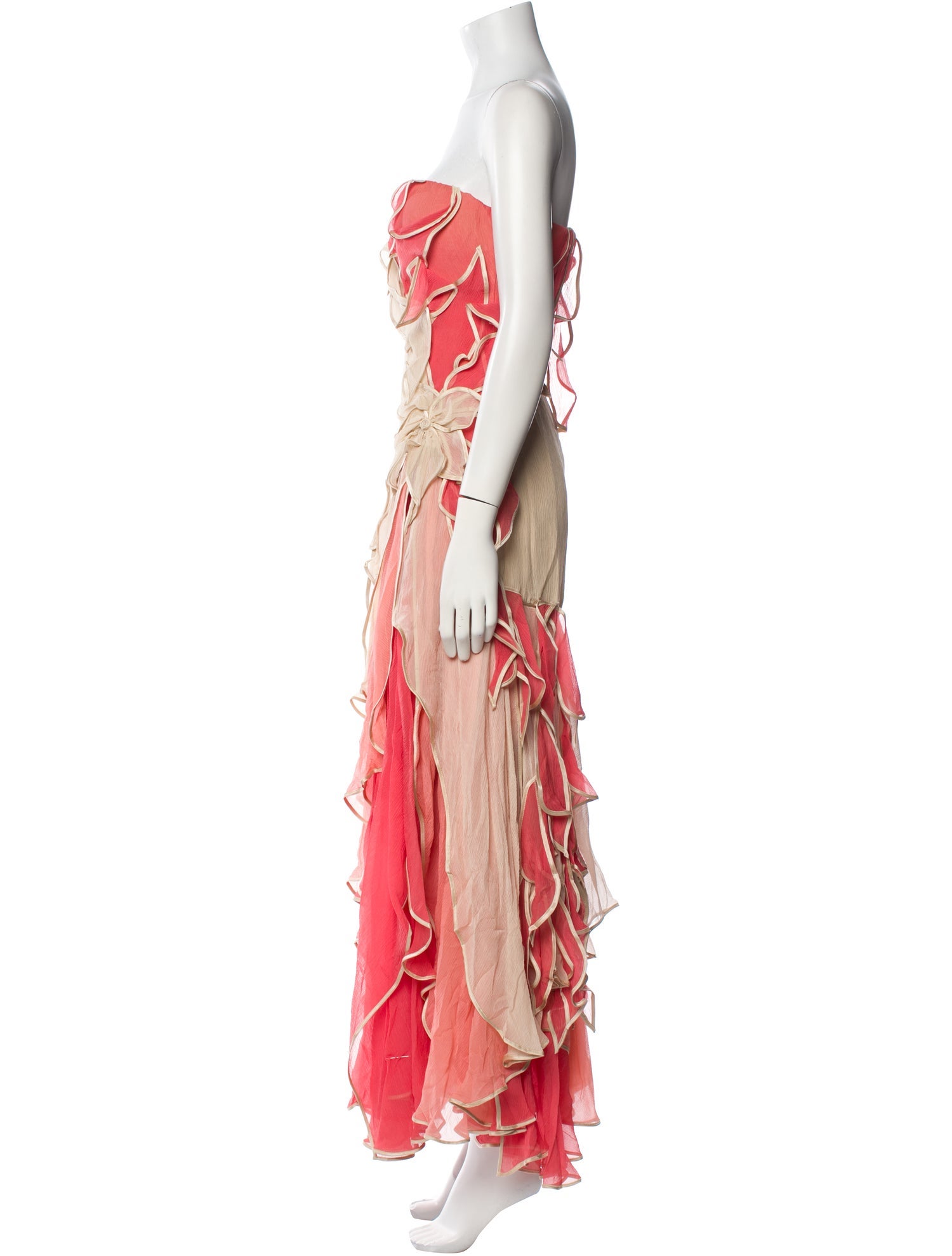 Carlos Miele Silk Long Dress
