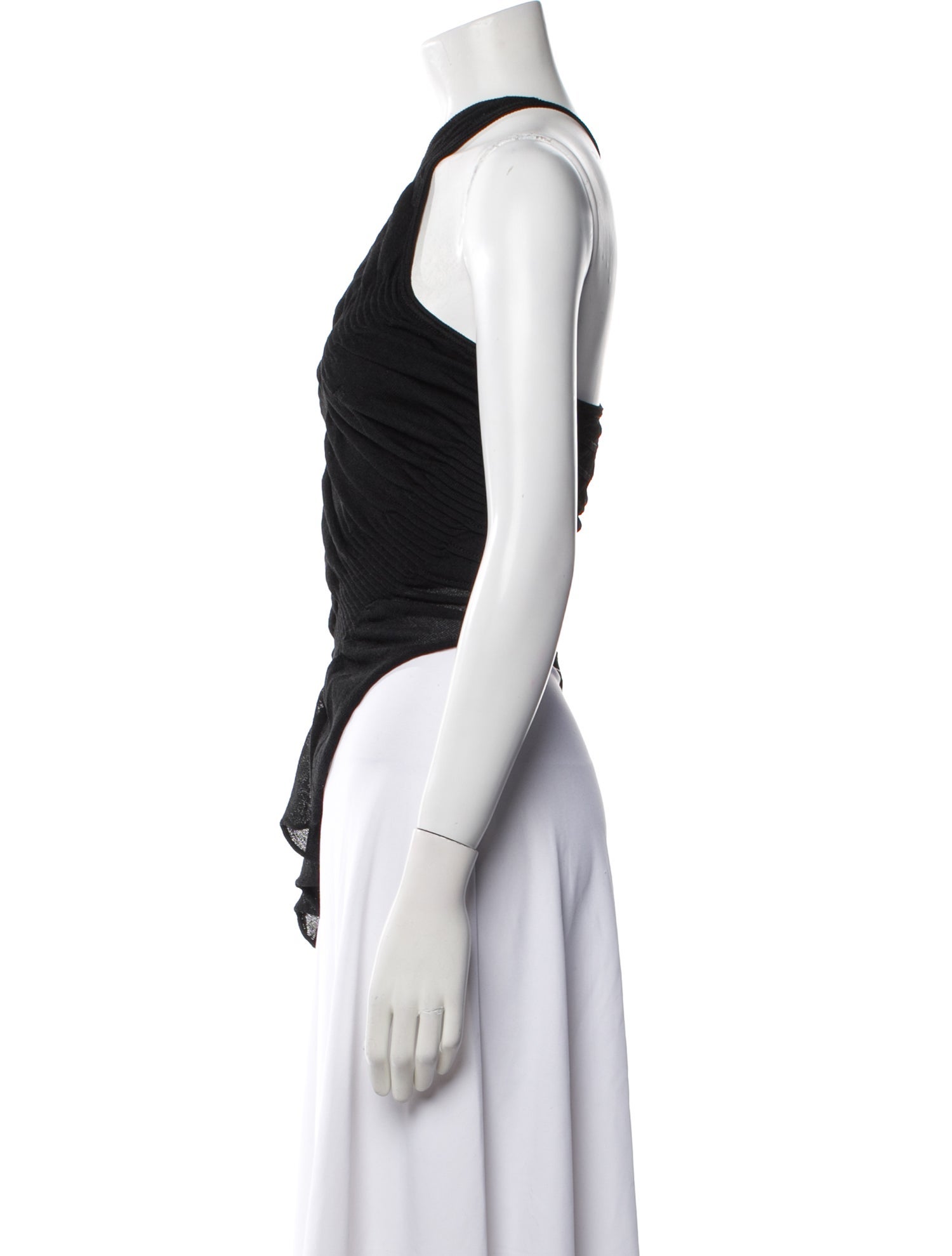 Carlos Miele One-Shoulder Sleeveless Top
