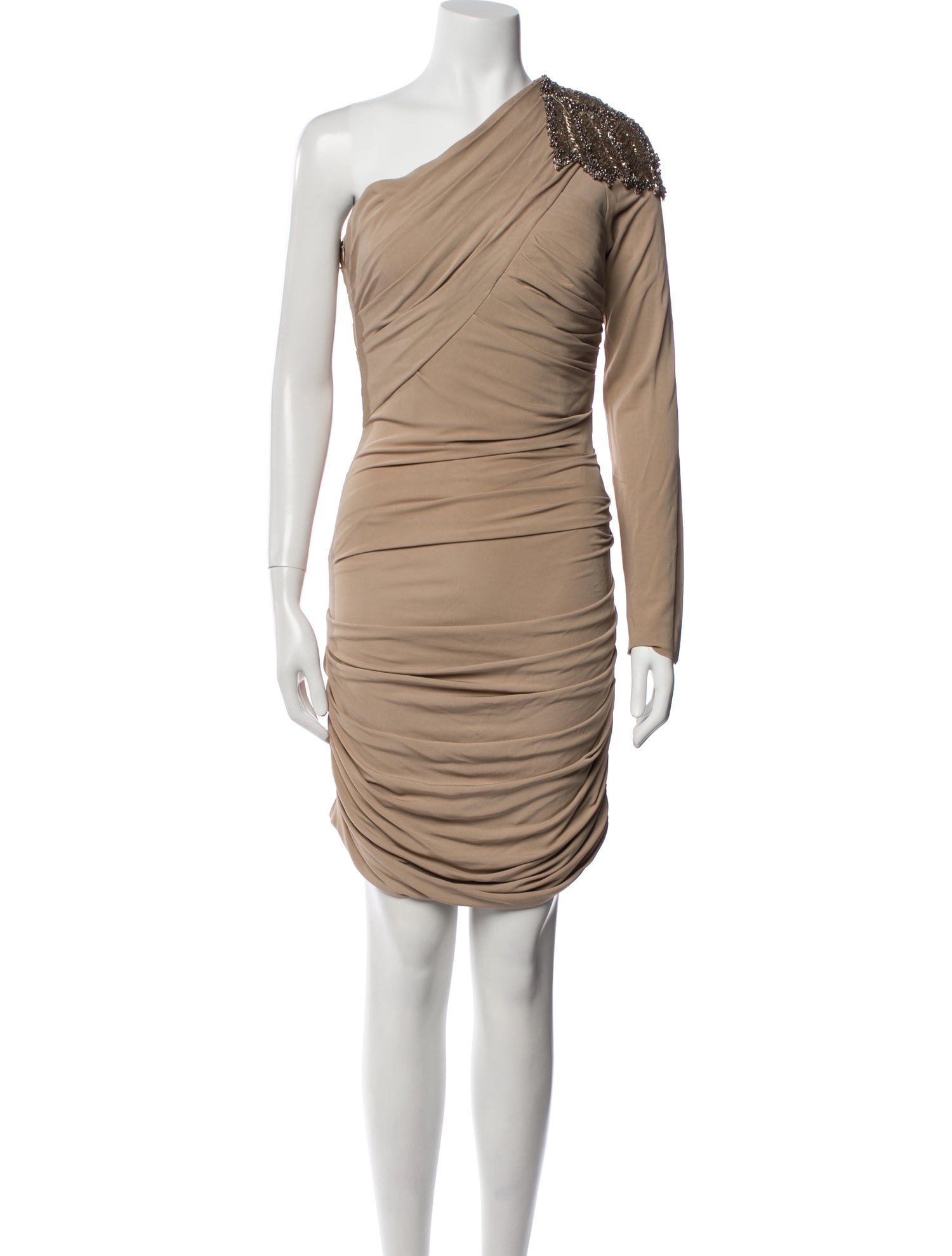 Carlos Miele One-Shoulder Knee-Length Dress