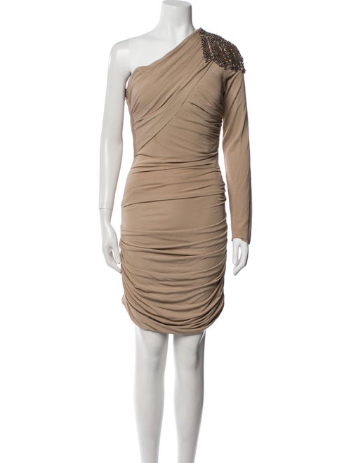 Carlos Miele One-Shoulder Knee-Length Dress