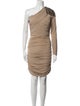Carlos Miele One-Shoulder Knee-Length Dress