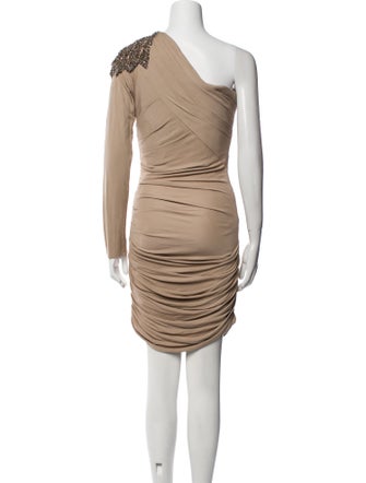 Carlos Miele One-Shoulder Knee-Length Dress